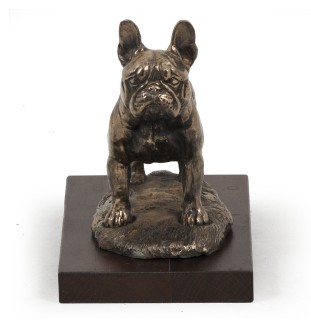 Buldog francuski IV figurka na drewnie Art-Dog